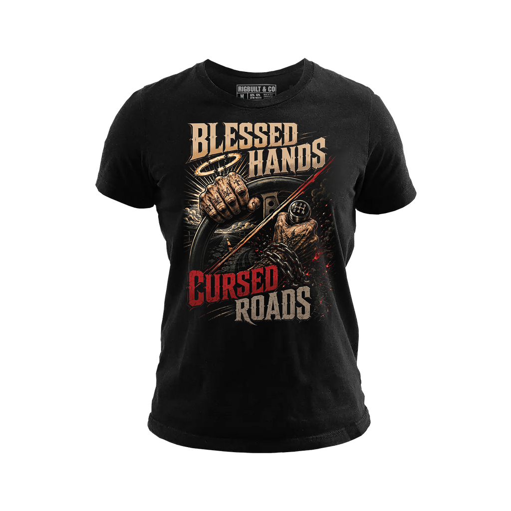 Blessed Hands. Cursed Roads - Tee Front