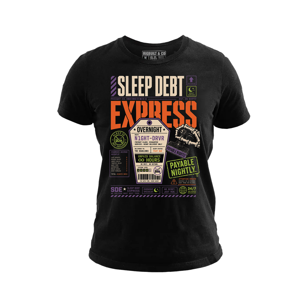 Sleep Debt Express – Tee Front