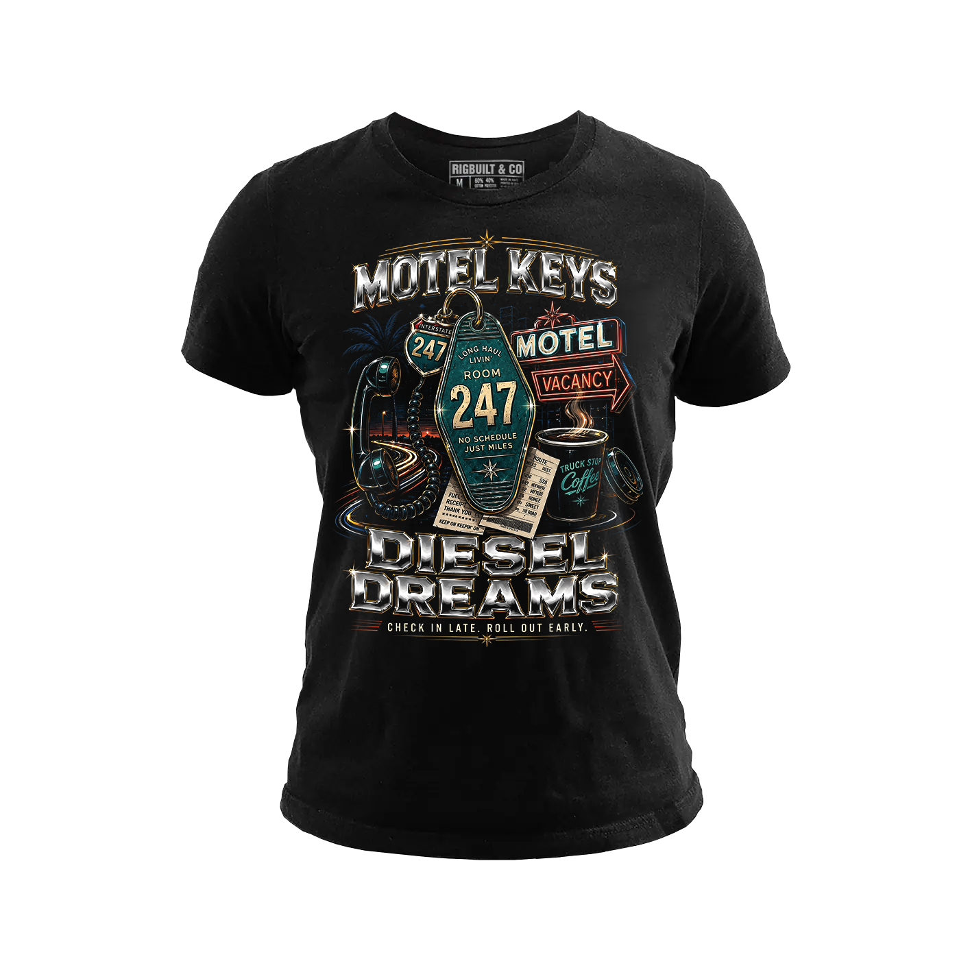 Motel Keys Diesel Dreams – Tee Front