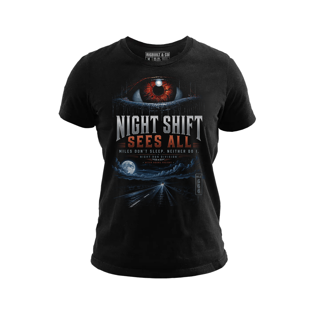 Night Shift Sees All – Tee Front
