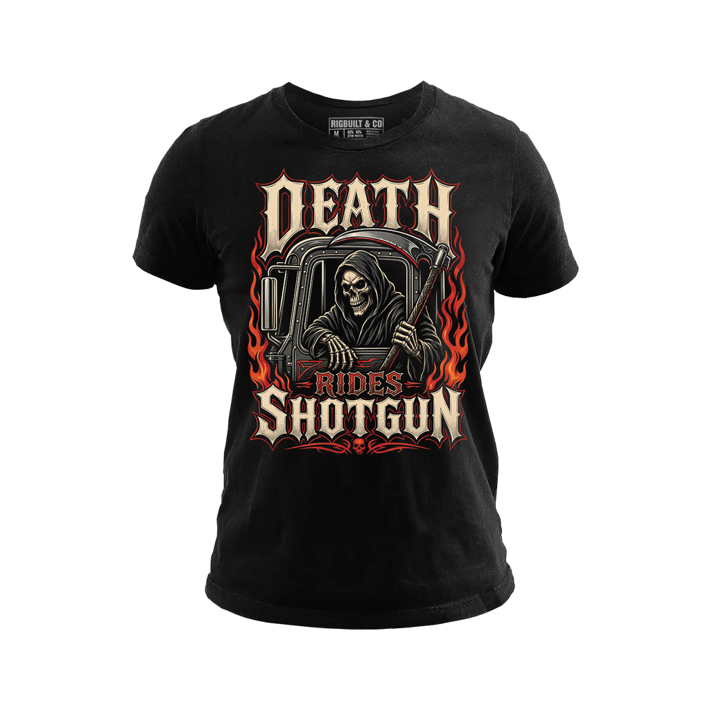 Death Rides Shotgun – Tee