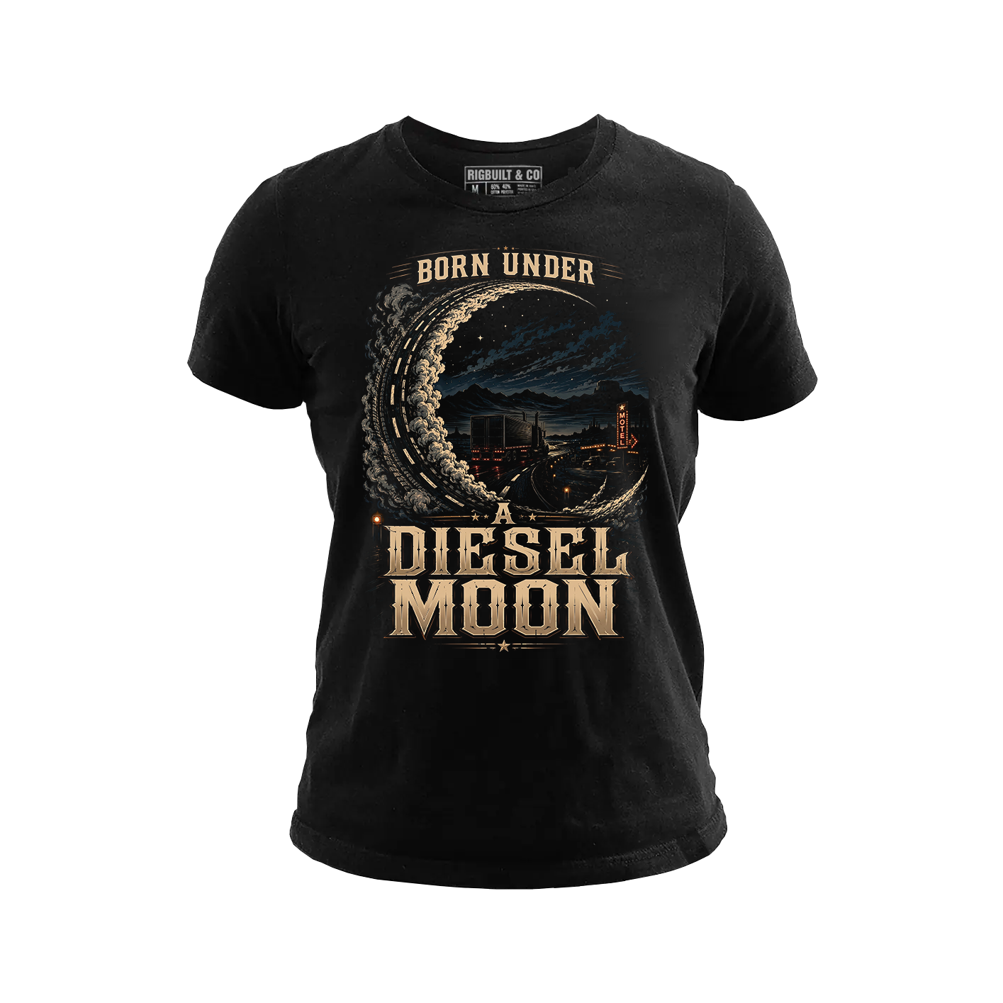 Born Under A Diesel Moon - Tee Front