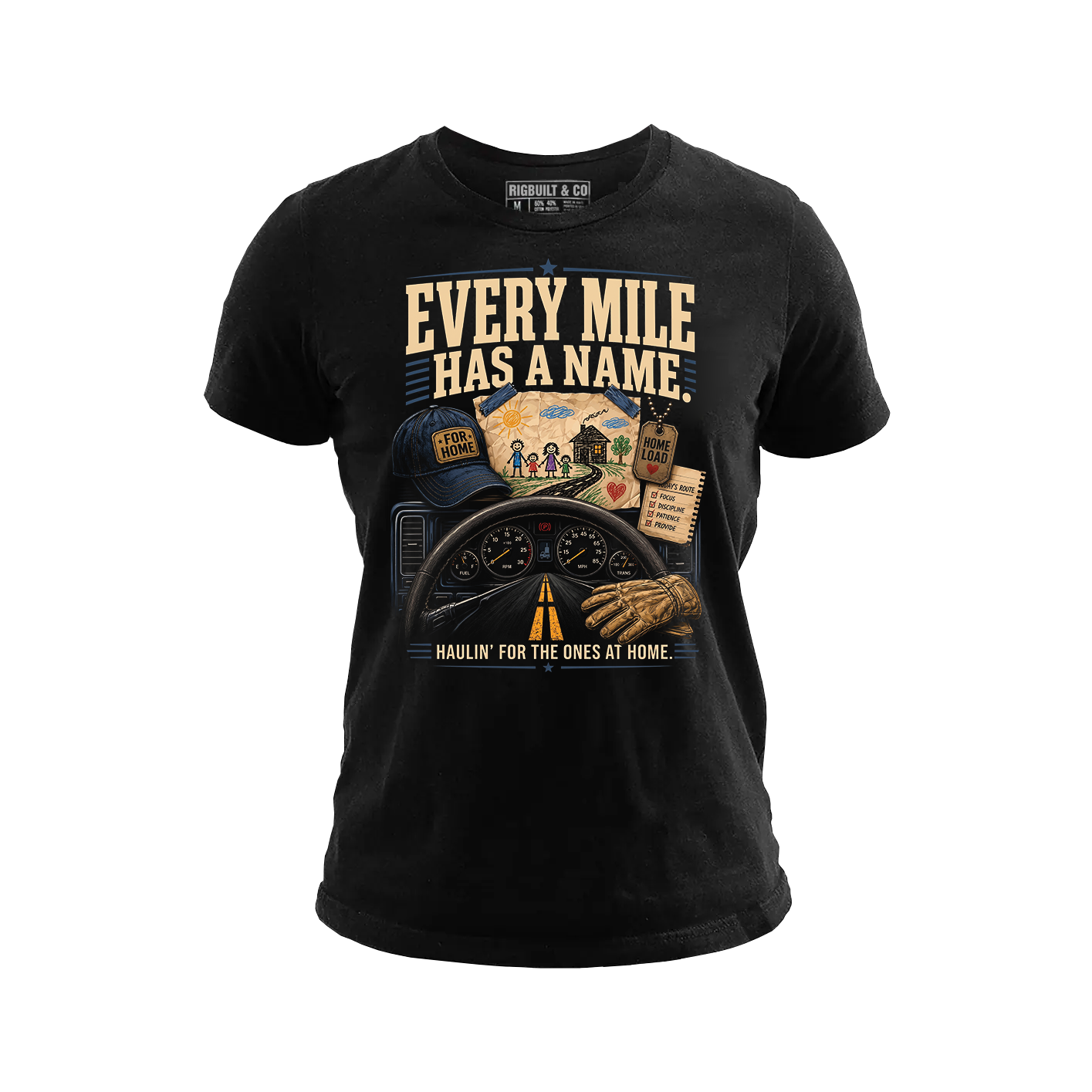 Every Mile Has A Name – Tee Front