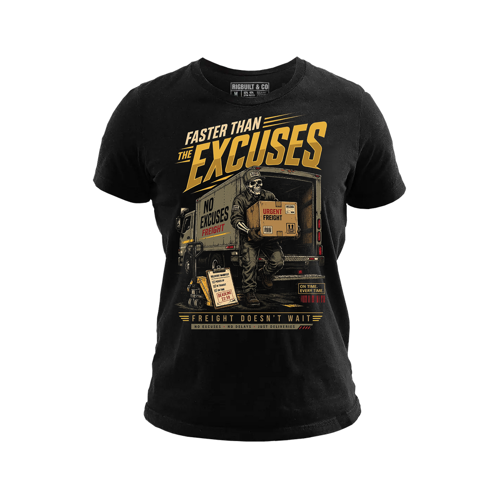 Faster Than The Excuses – Tee Front