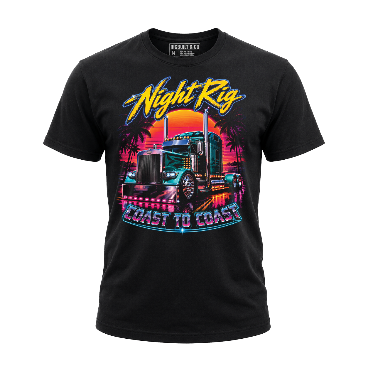 Night Rig. Coast To Coast - Tee Front