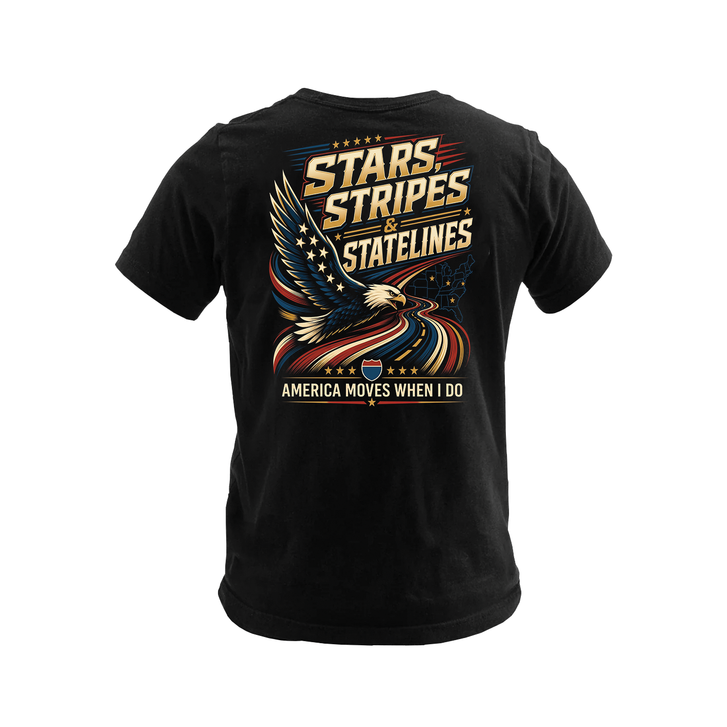 Stars, Stripes & State Lines - Premium Tee New