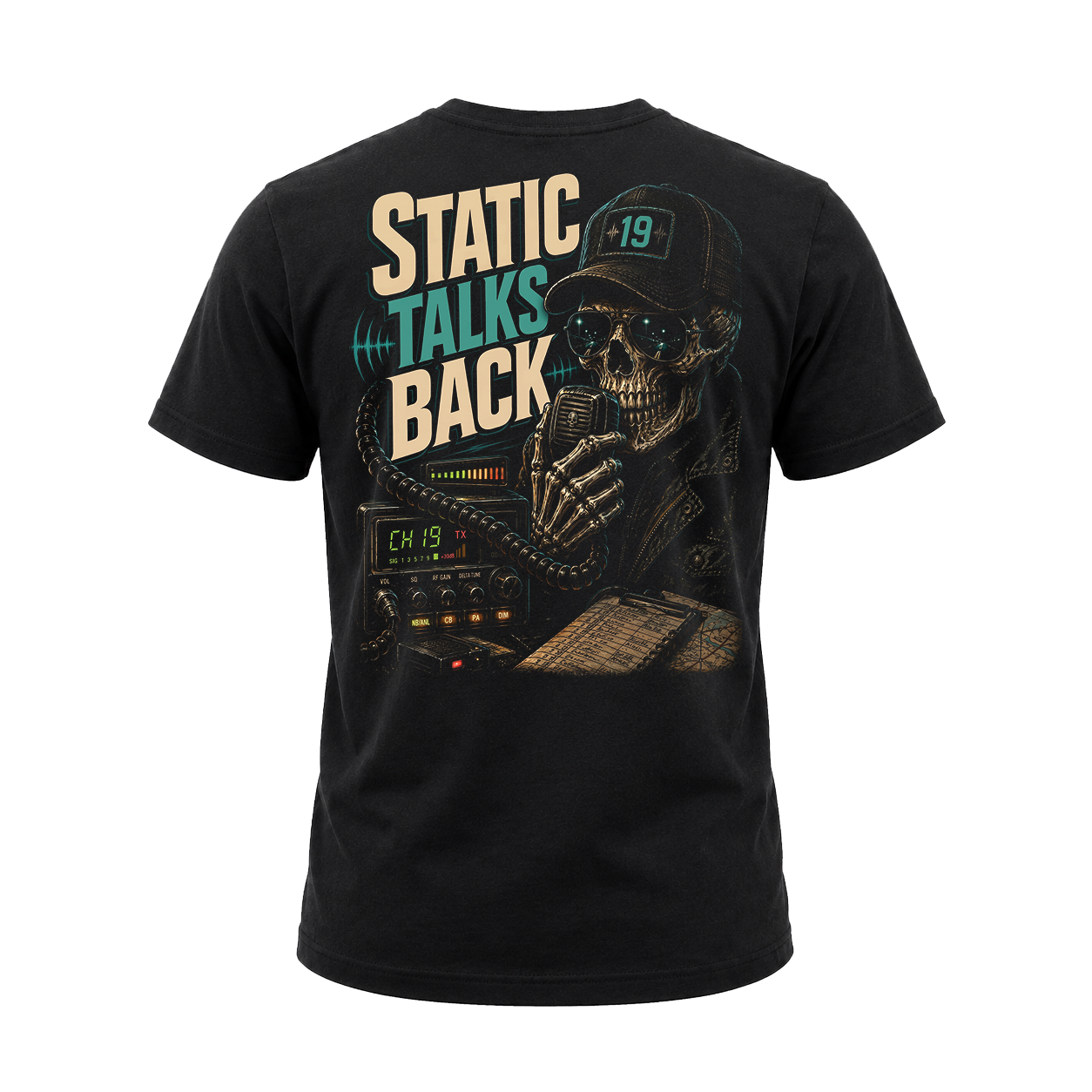 Static Talks Back - Tee Front Back