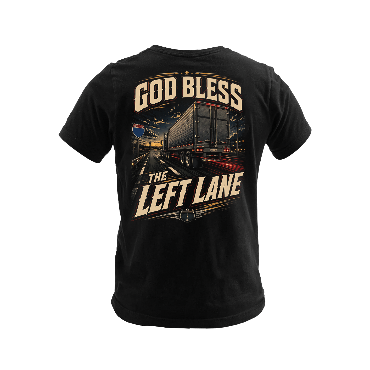 God Bless The Left Lane - Tee