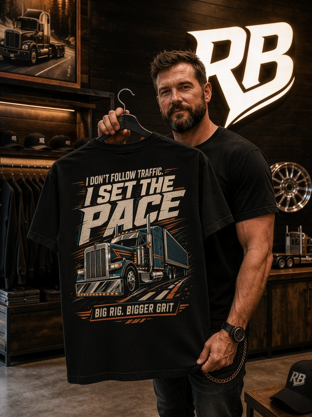 I Don’t Follow Traffic I Set The Pace – Tee Front Back