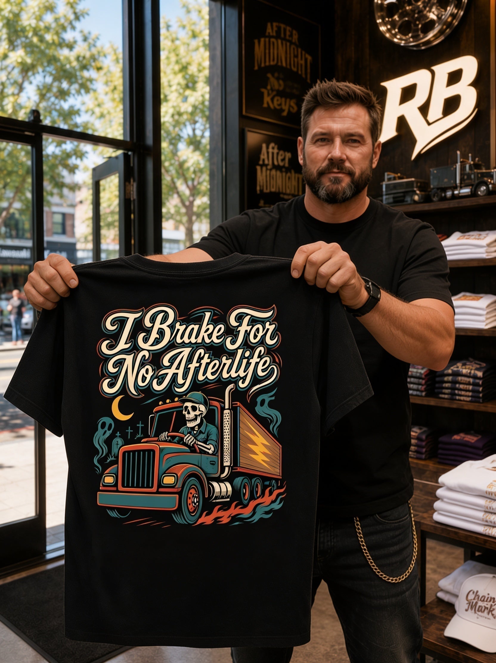 I Brake For No Afterlife - Tee Front Back