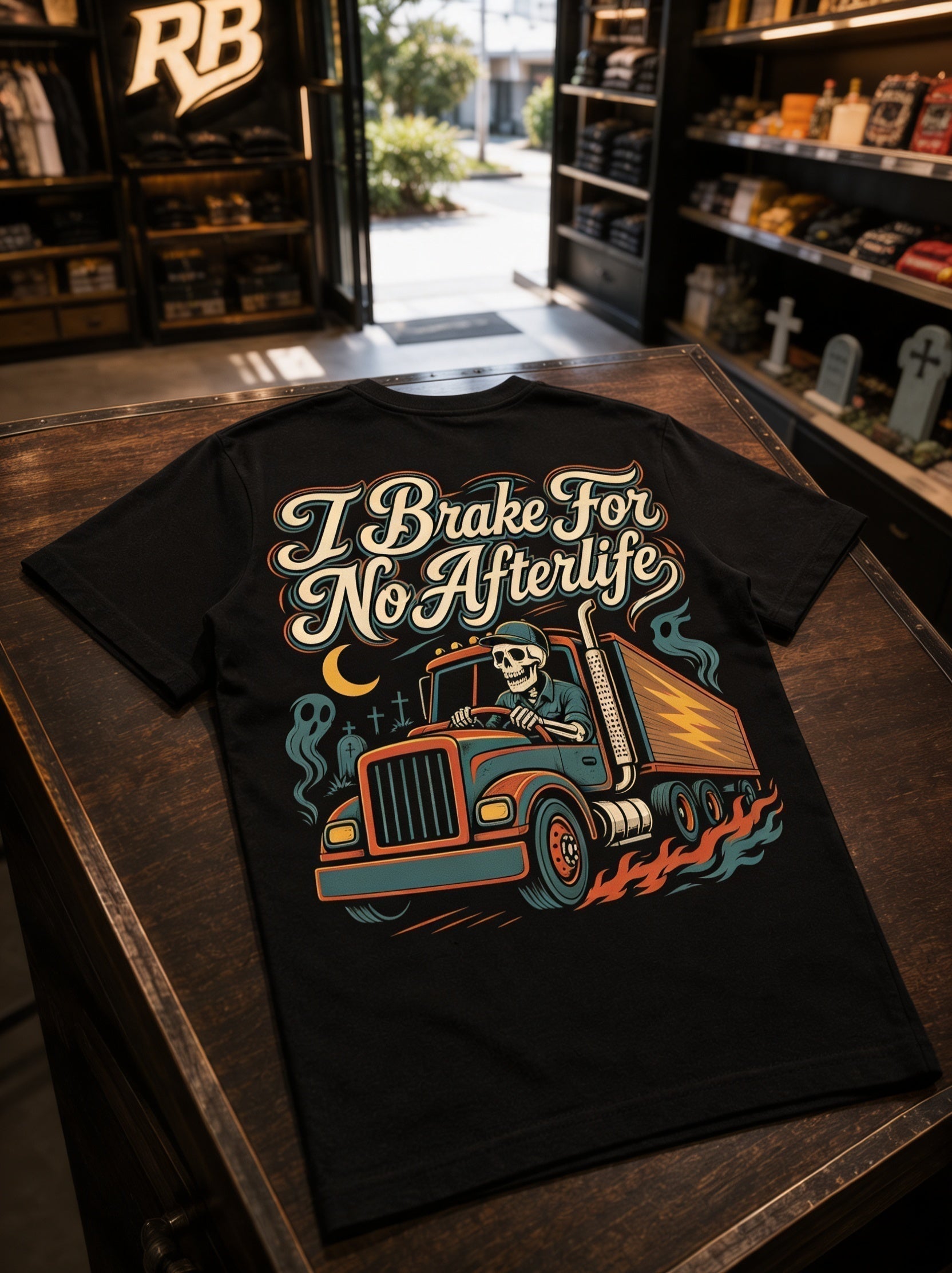I Brake For No Afterlife - Tee Front Back
