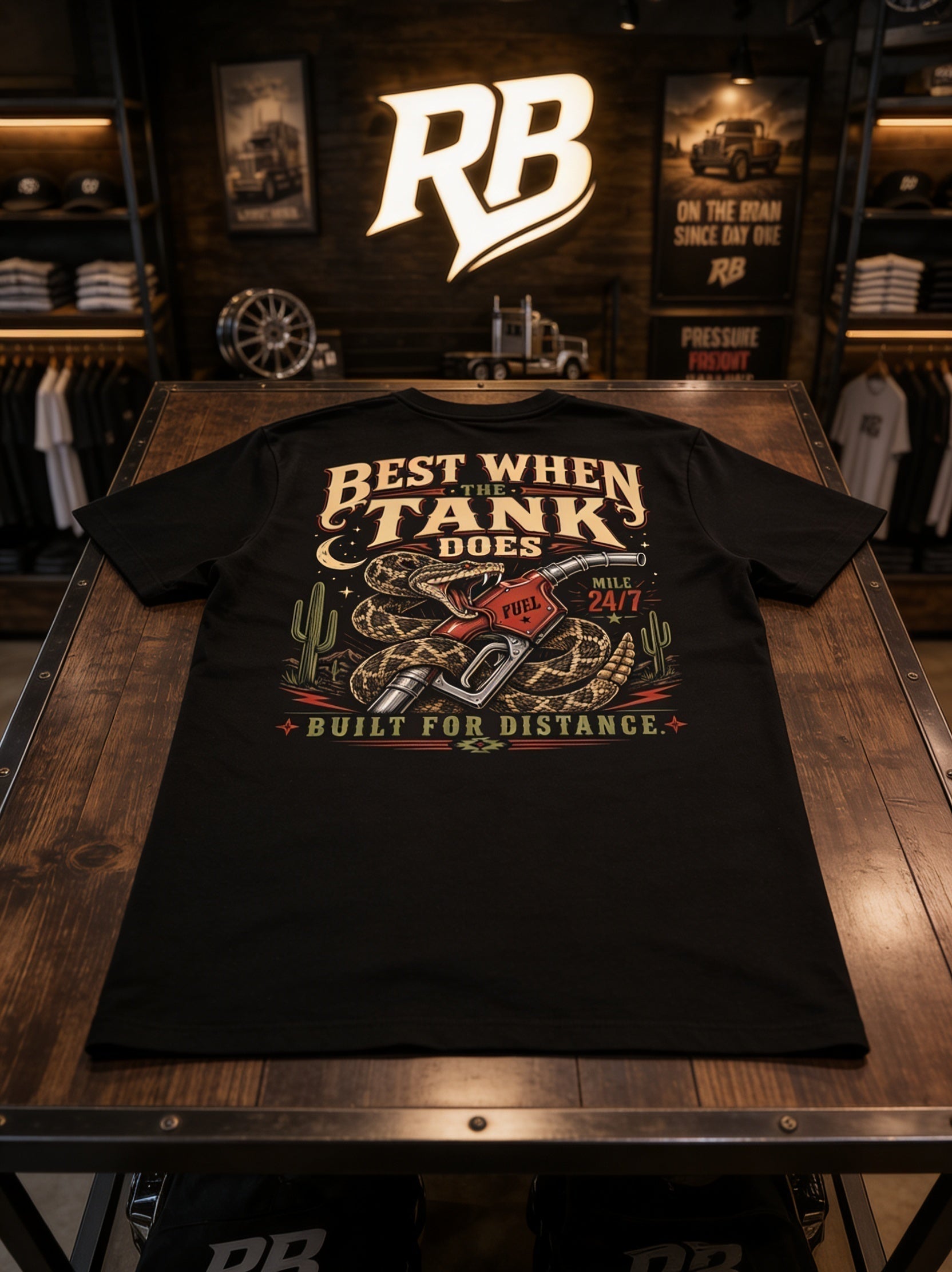 Best When The Tank Does - Tee Front Back