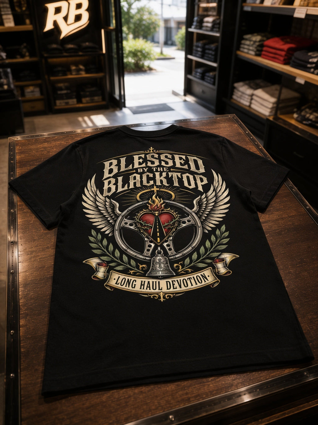 Blessed By The Blacktop - Tee Back