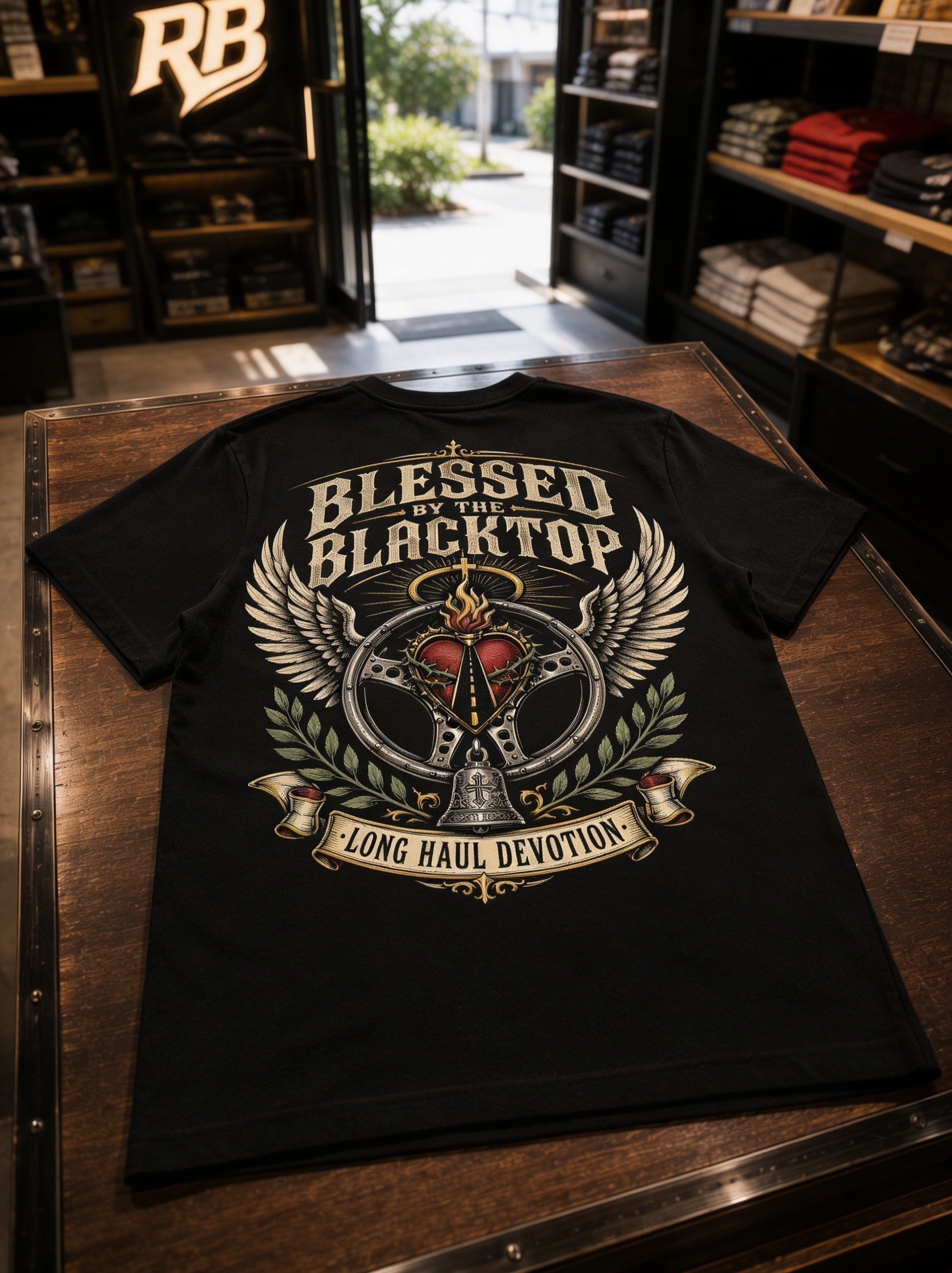 Blessed By The Blacktop - Tee Back