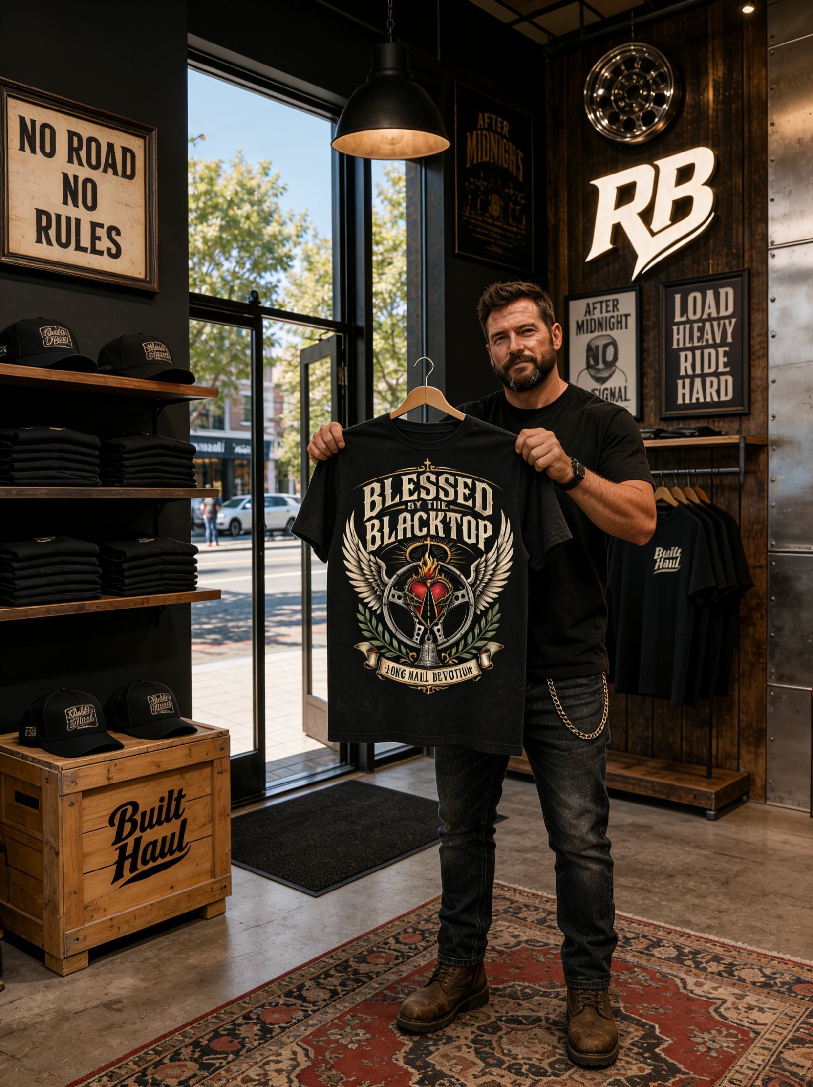 Blessed By The Blacktop - Tee Front