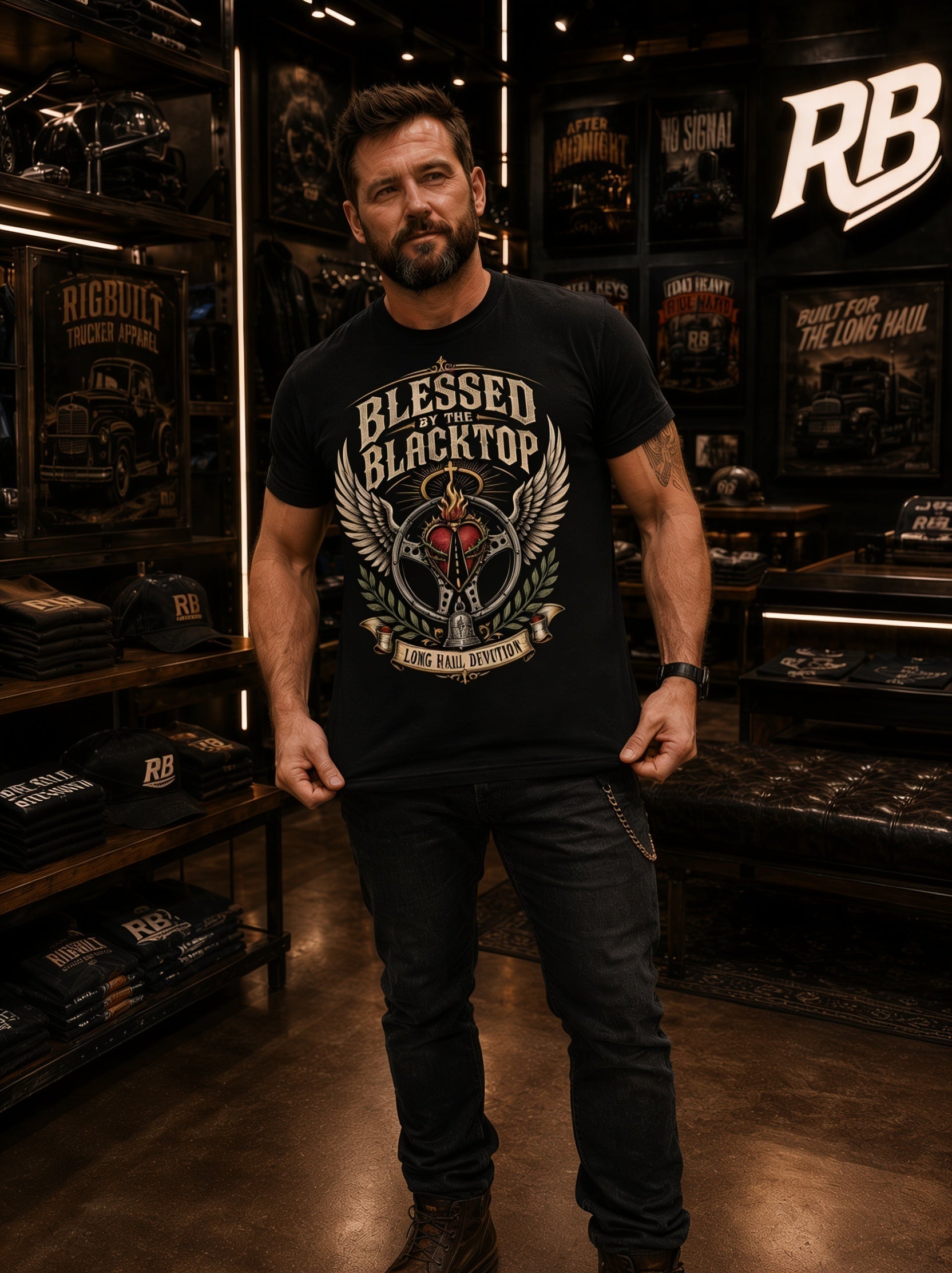 Blessed By The Blacktop - Tee Front