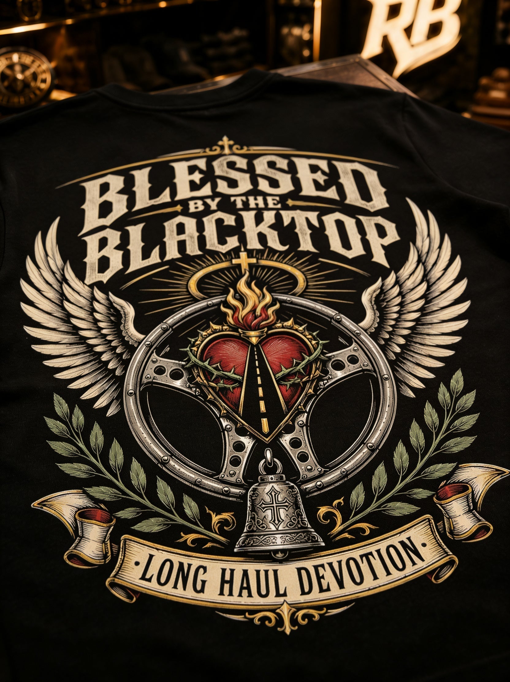 Blessed By The Blacktop - Tee Front