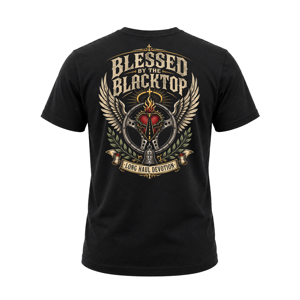 Blessed By The Blacktop - Tee Front Back