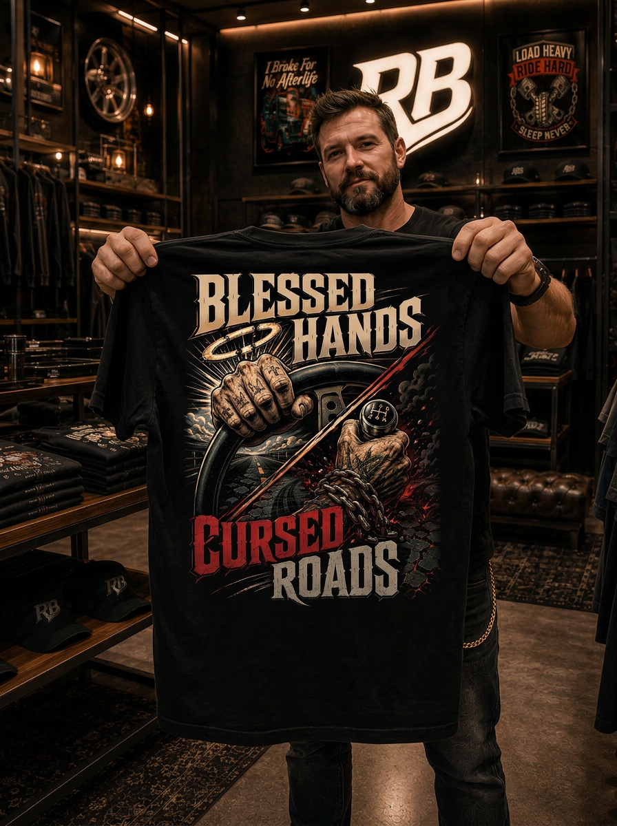 Blessed Hands. Cursed Roads - Tee Back