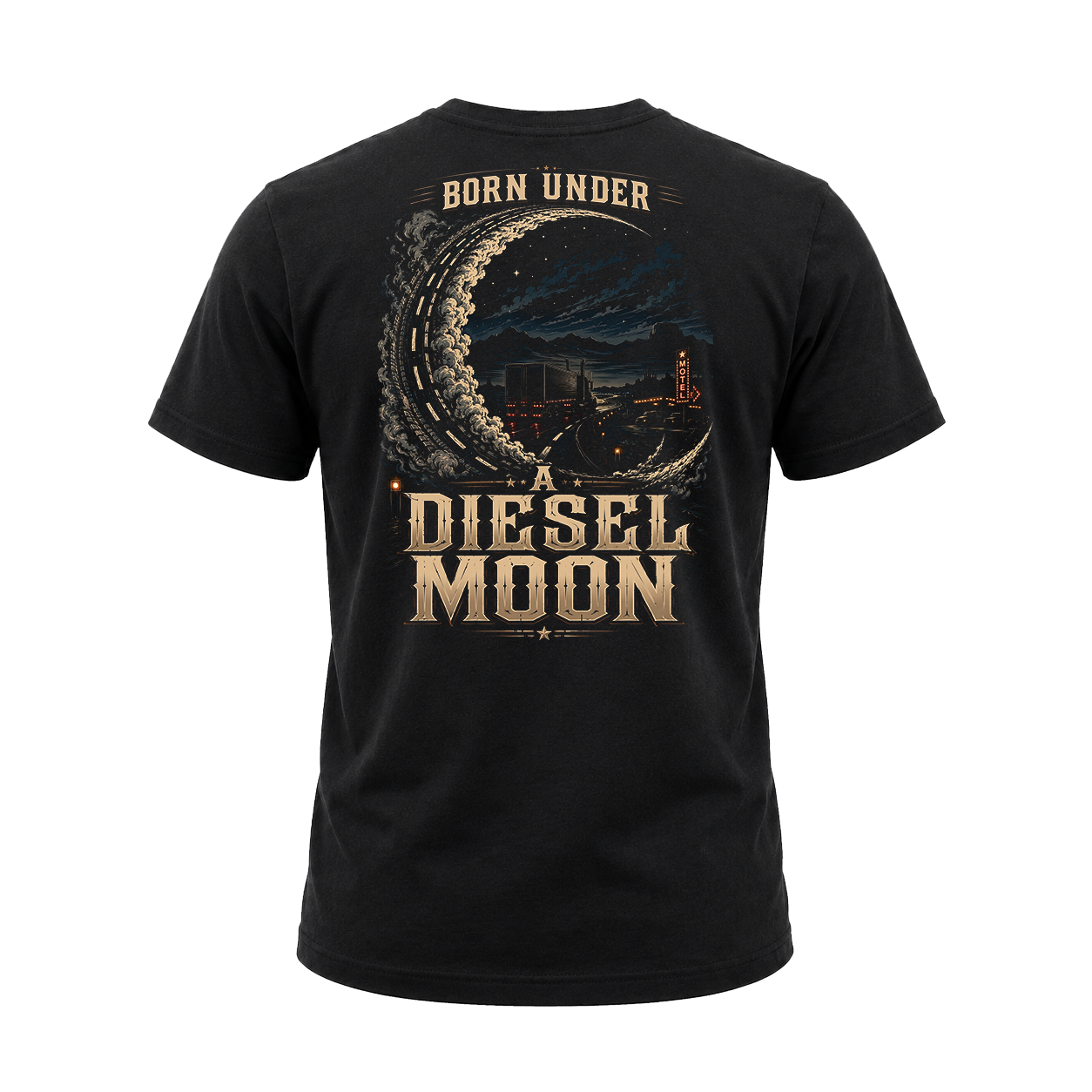 Born Under A Diesel Moon - Tee Back