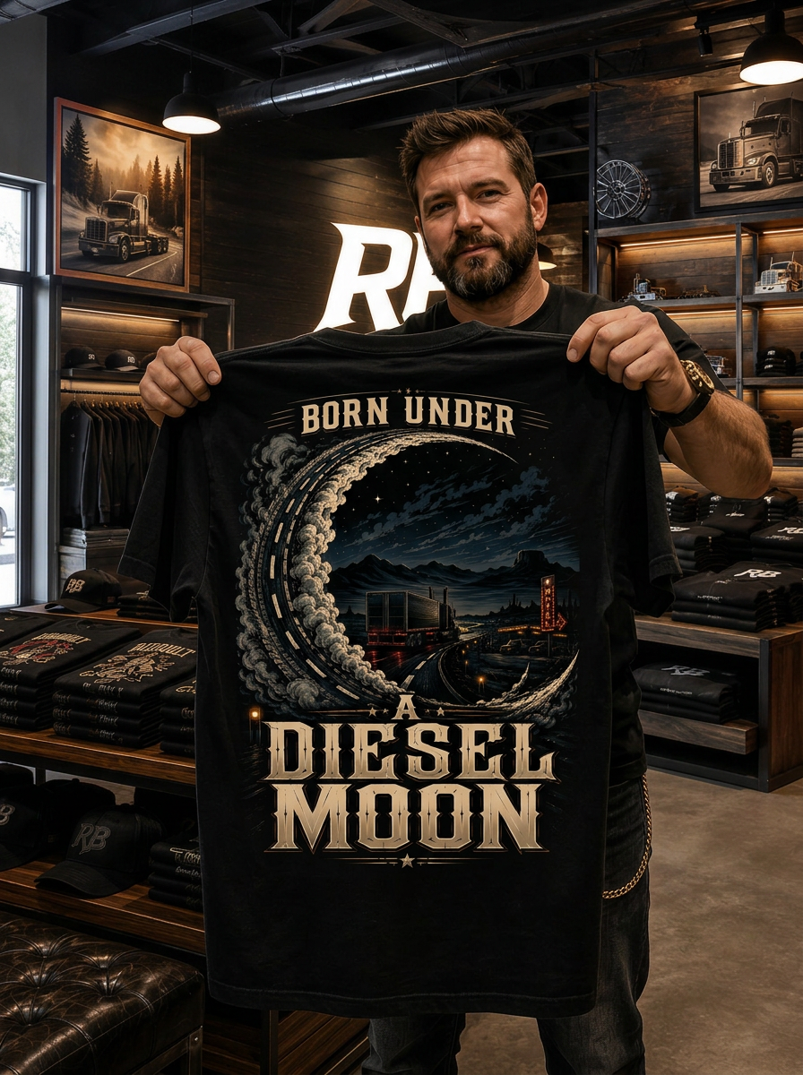 Born Under A Diesel Moon - Tee Back