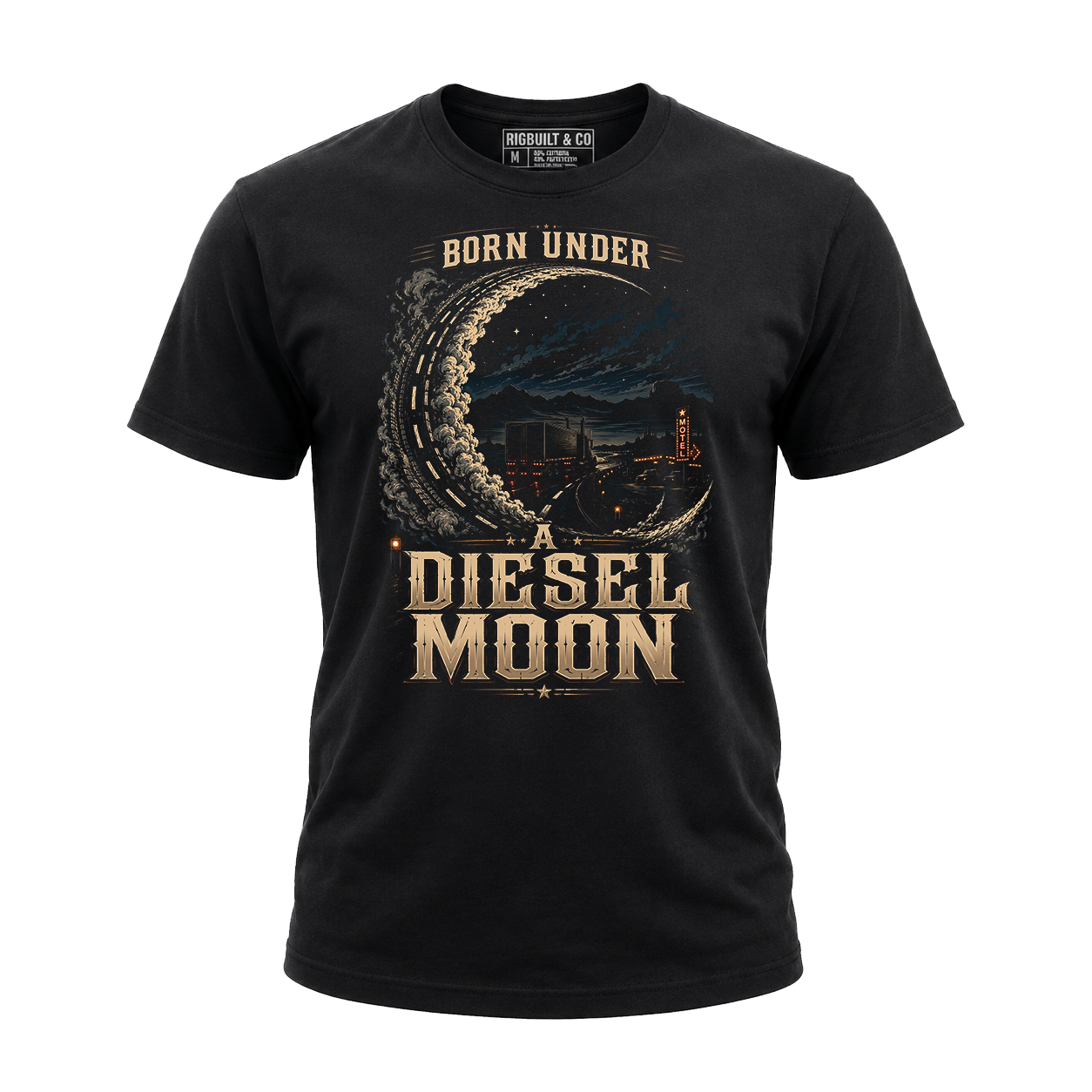 Born Under A Diesel Moon - Tee Front