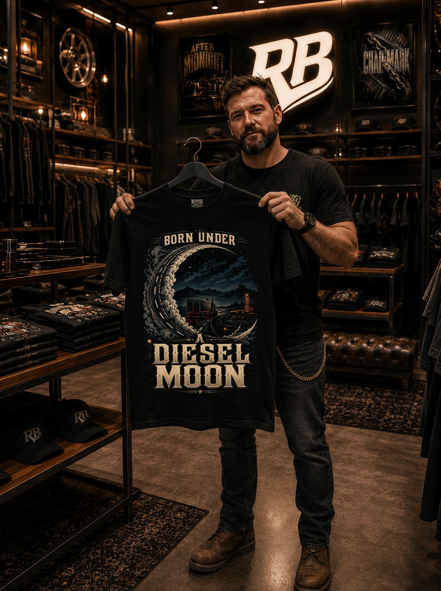 Born Under A Diesel Moon - Tee Front