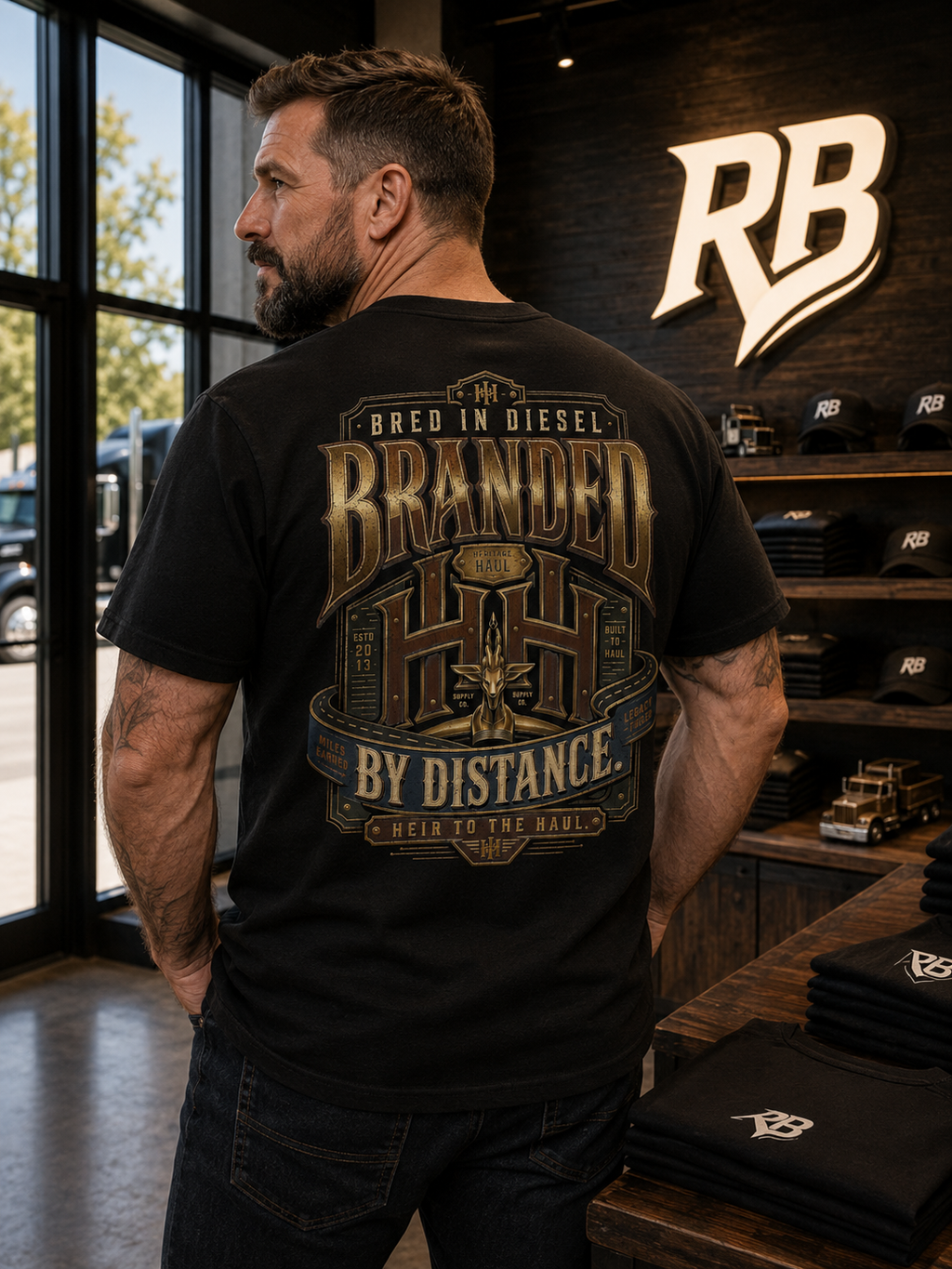 Branded By Distance – Tee Back