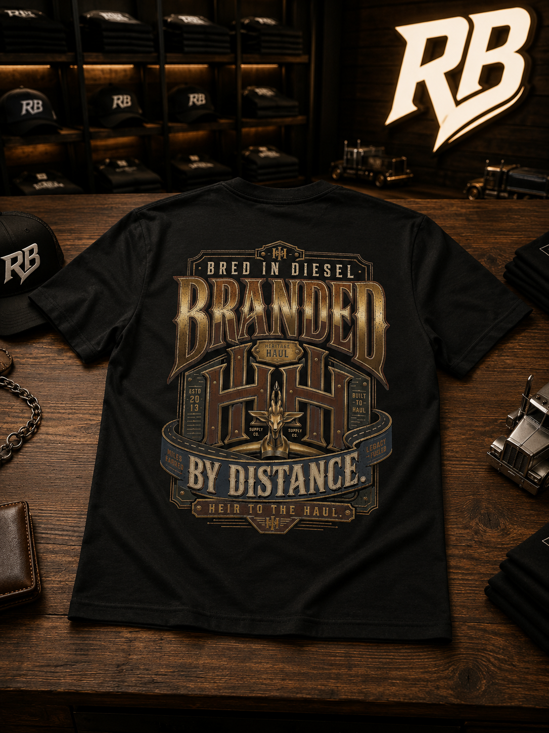 Branded By Distance – Tee Back