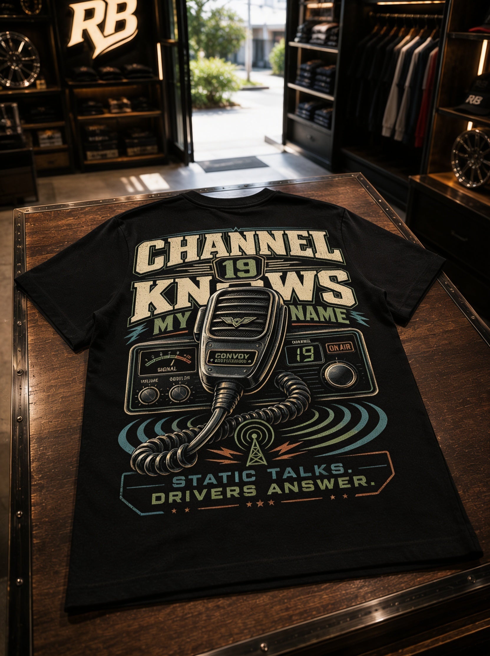 Channel 19 Knows My Name – Tee Front Back