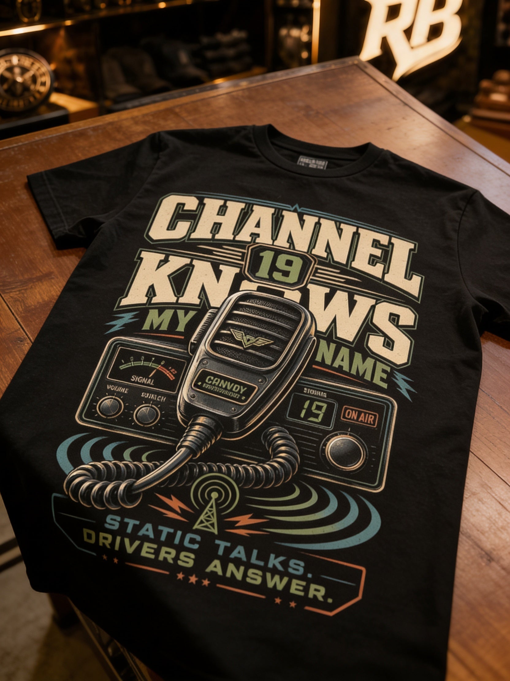 Channel 19 Knows My Name – Tee Front