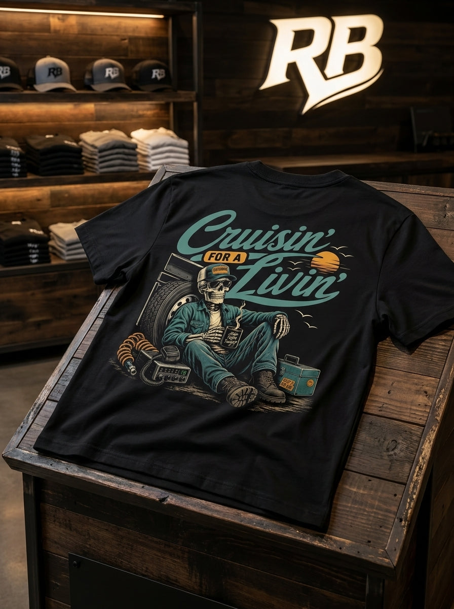 Cruisin’ For A Livin’ - Tee Back