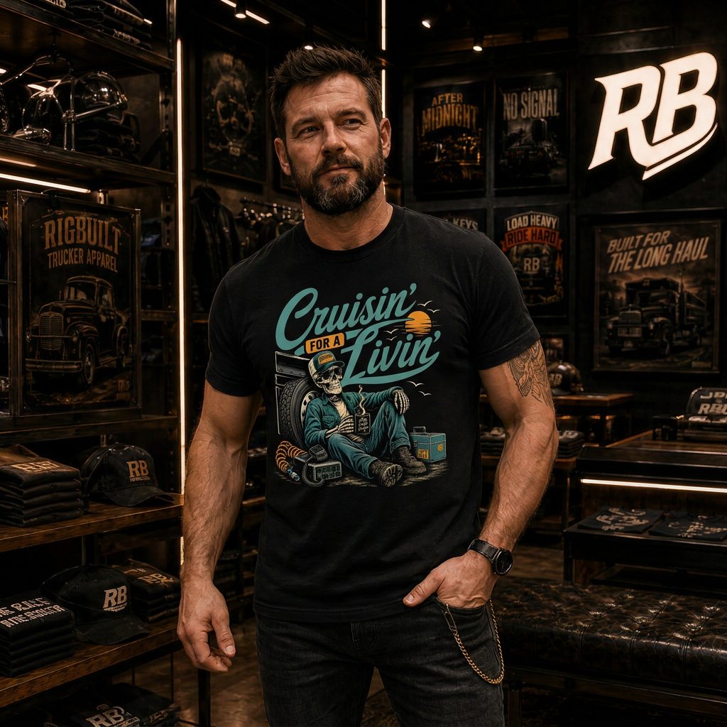 Cruisin’ For A Livin’ - Tee Front