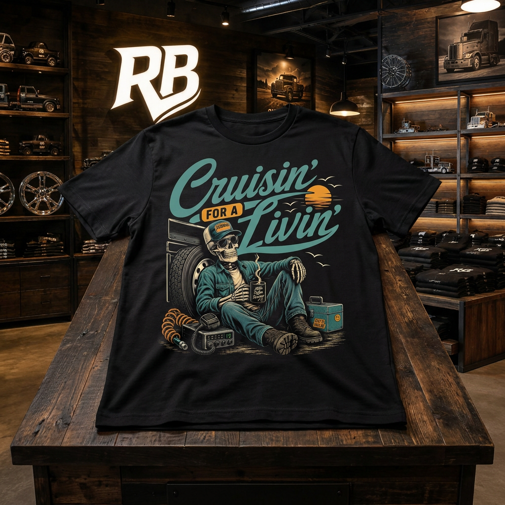 Cruisin’ For A Livin’ - Tee Front