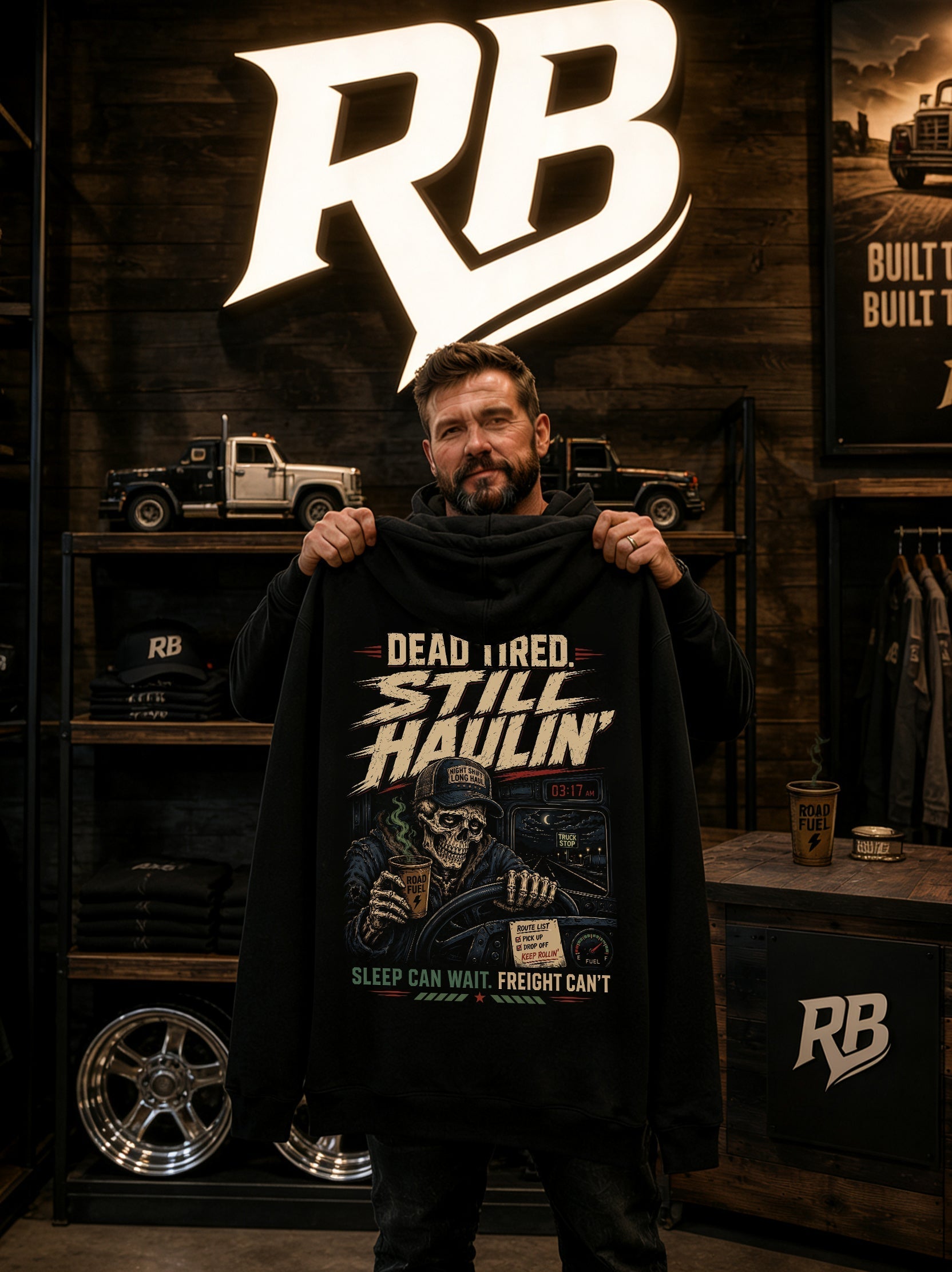 Dead Tired Still Haulin – Hoodie