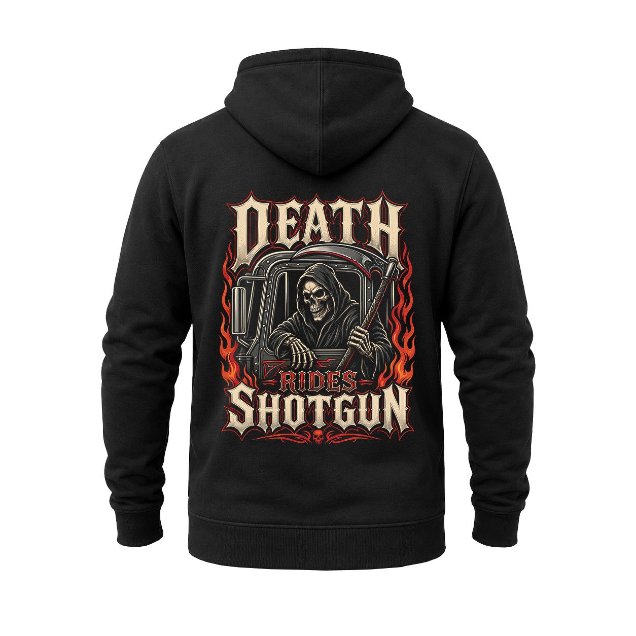Death Rides Shotgun – Hoodie