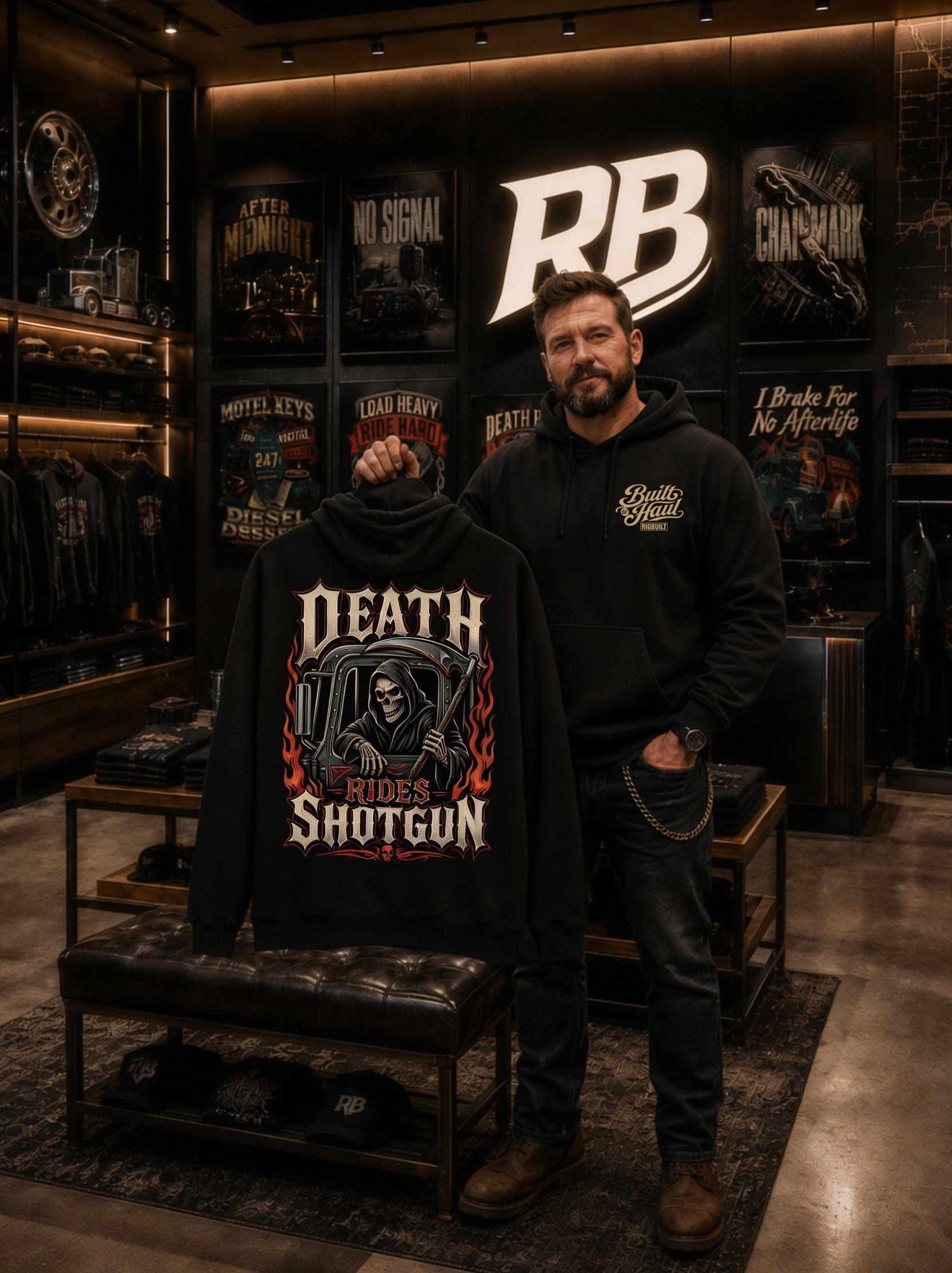 Death Rides Shotgun – Hoodie