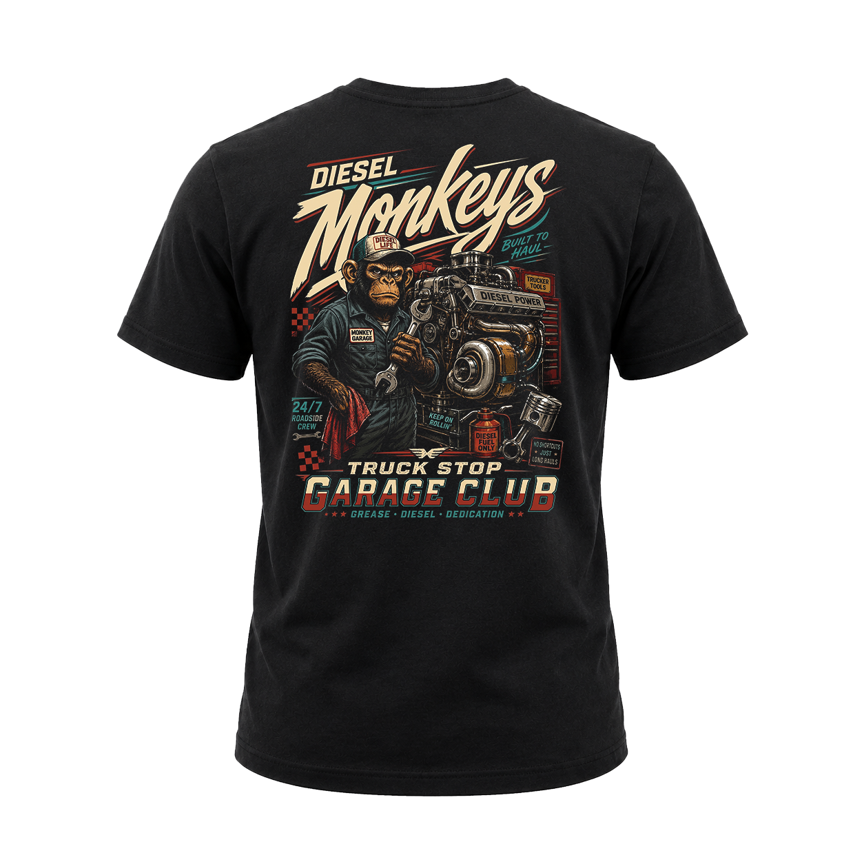 Diesel Monkeys – Tee Front Back