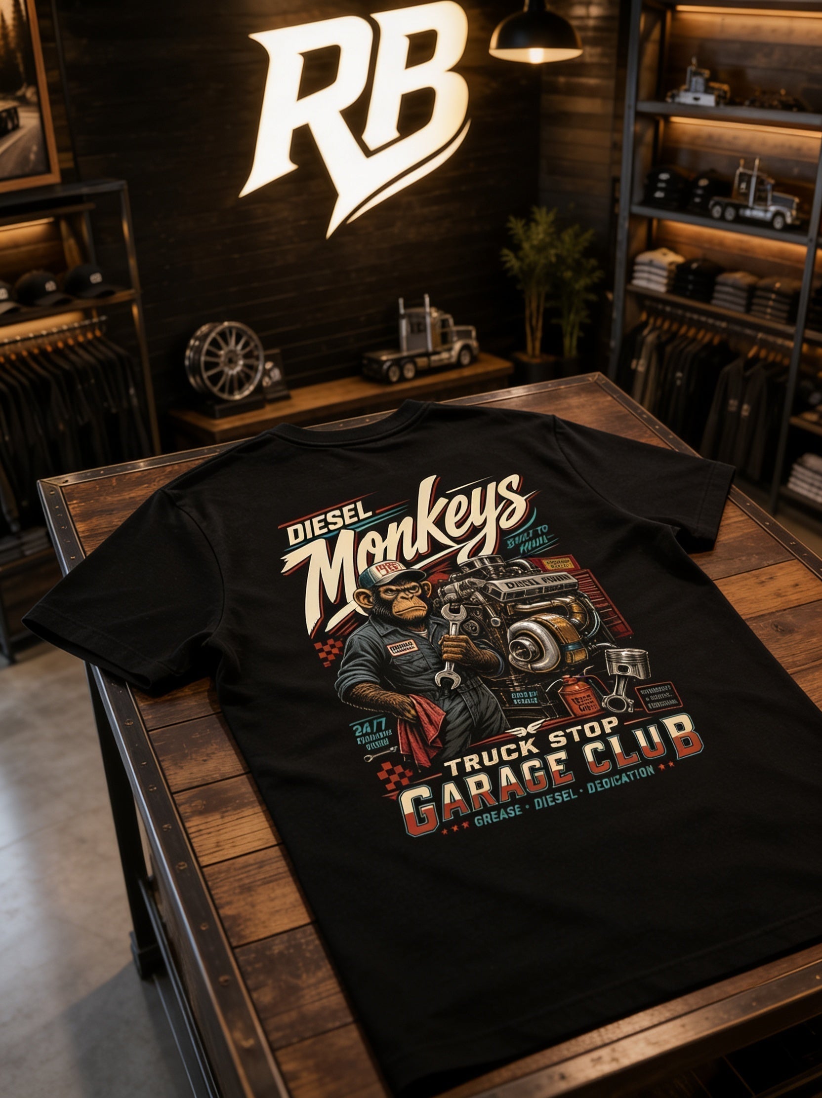 Diesel Monkeys – Tee Front Back