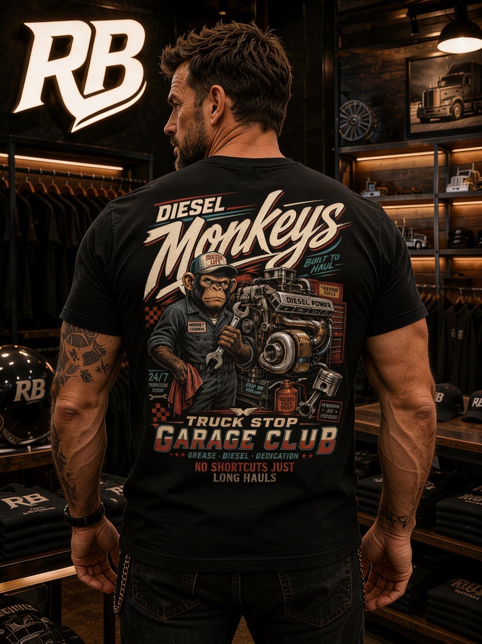 Diesel Monkeys – Tee Back