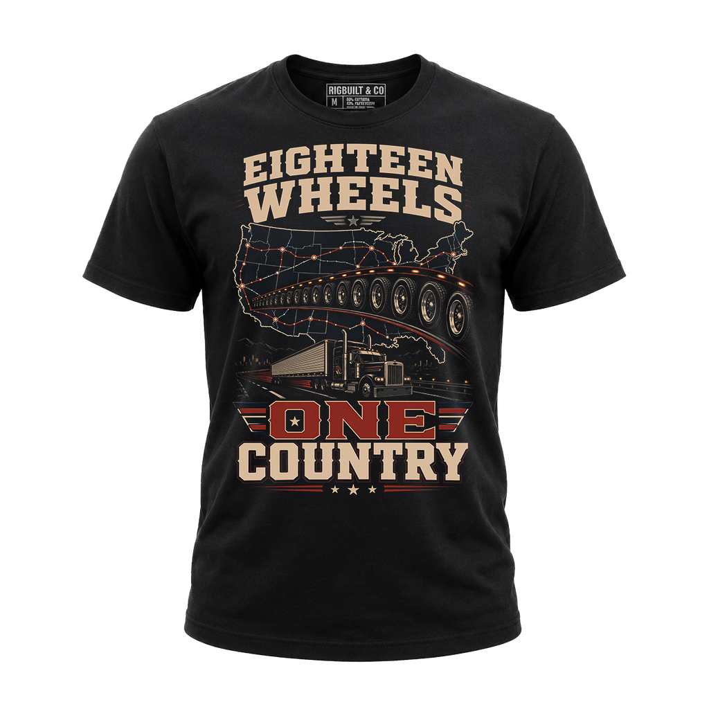Eighteen Wheels One Country - Tee Front