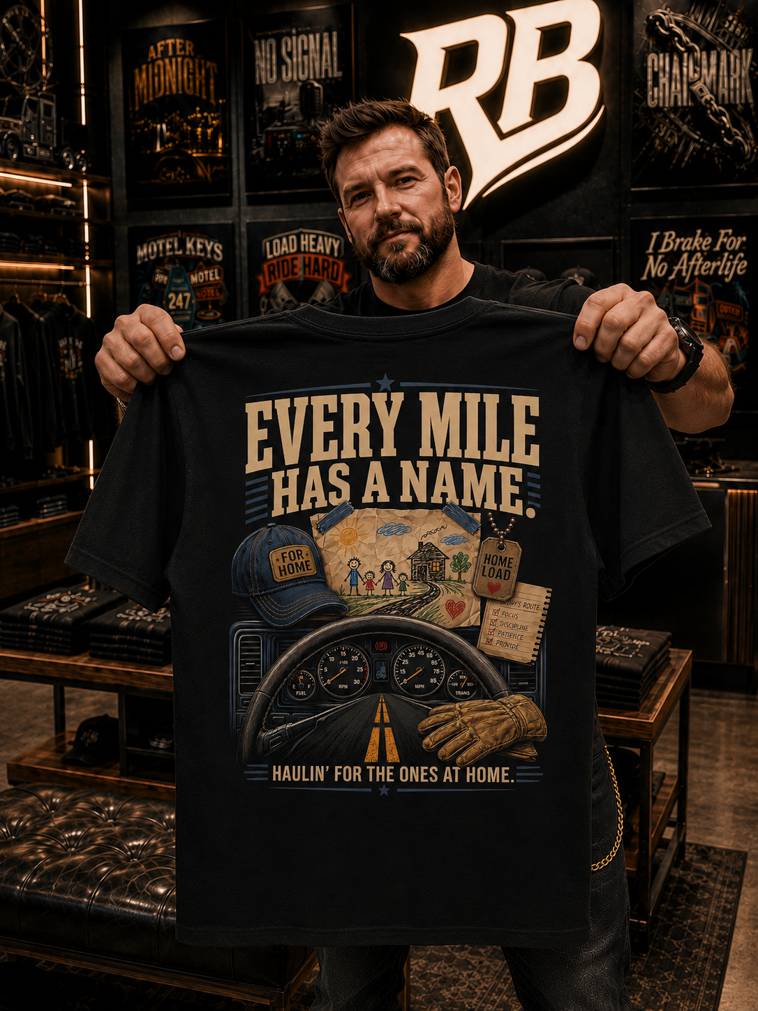 Every Mile Has A Name – Tee Back
