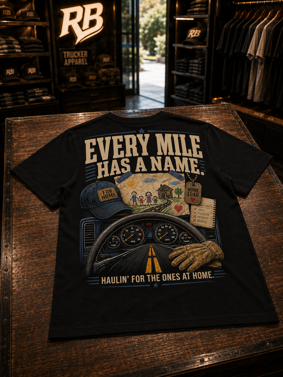 Every Mile Has A Name – Tee Back