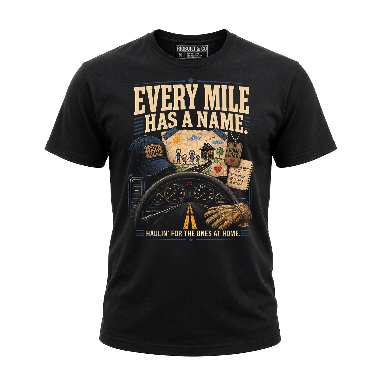 Every Mile Has A Name – Tee Front