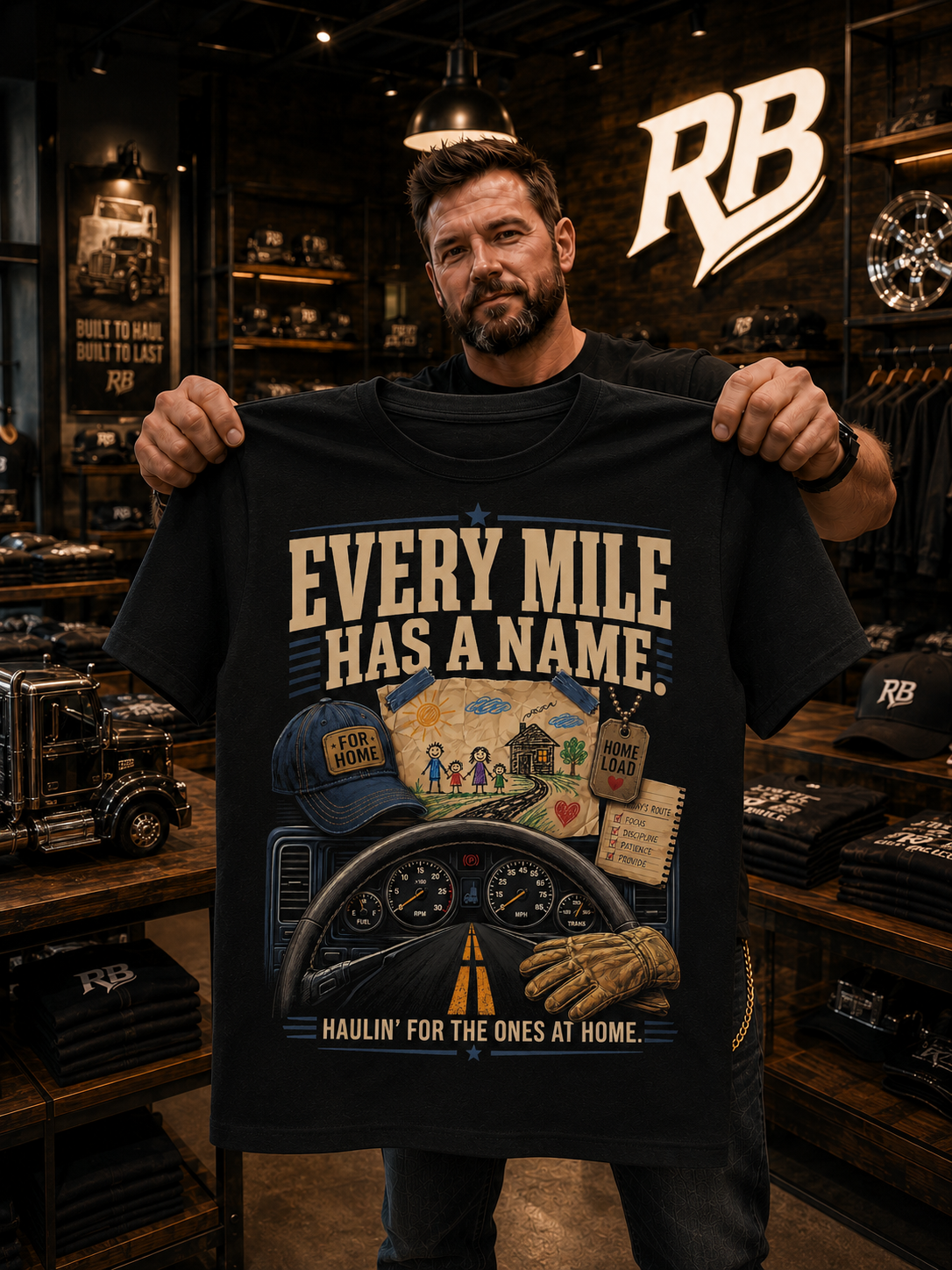 Every Mile Has A Name – Tee Front