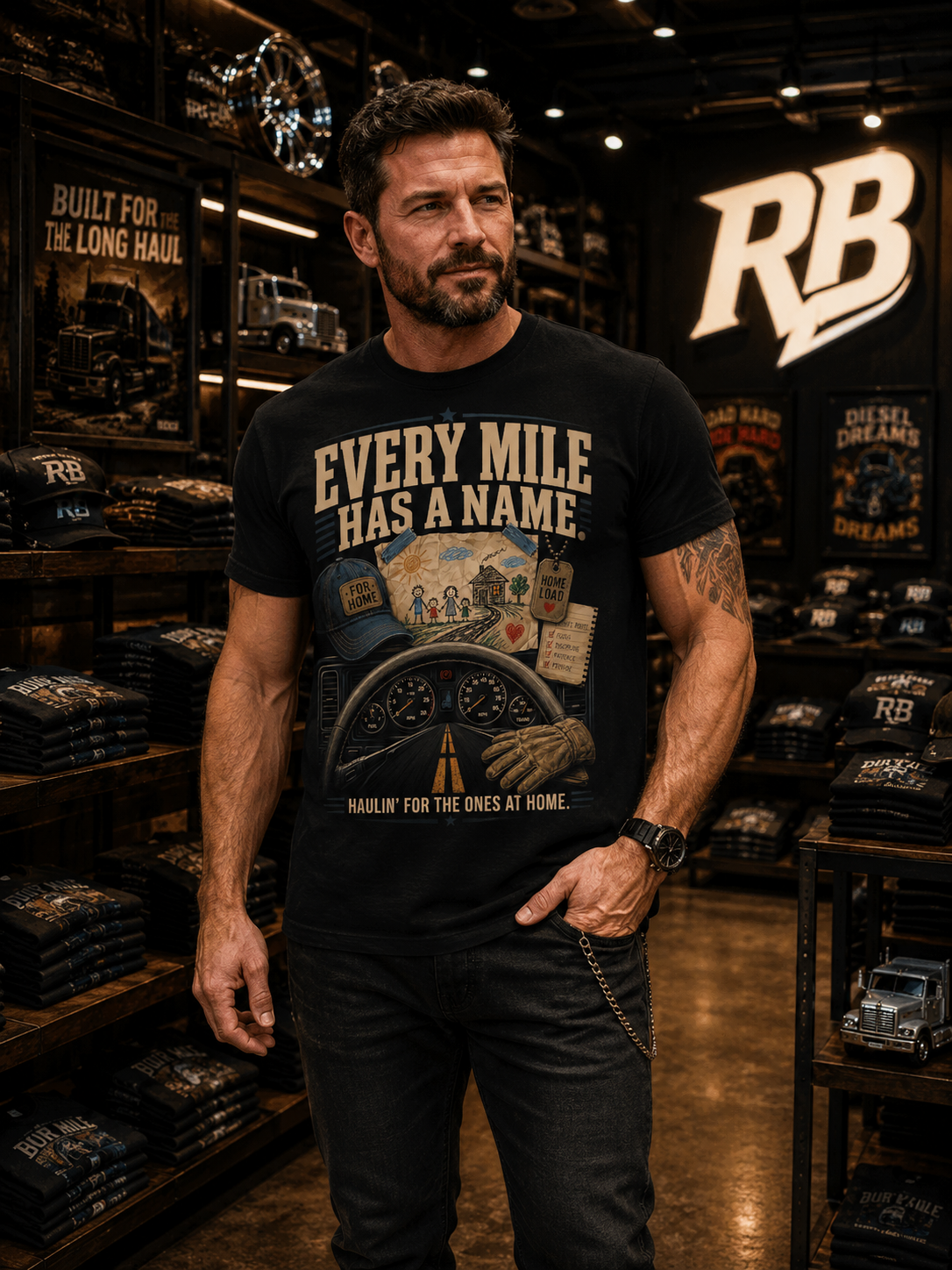 Every Mile Has A Name – Tee Front