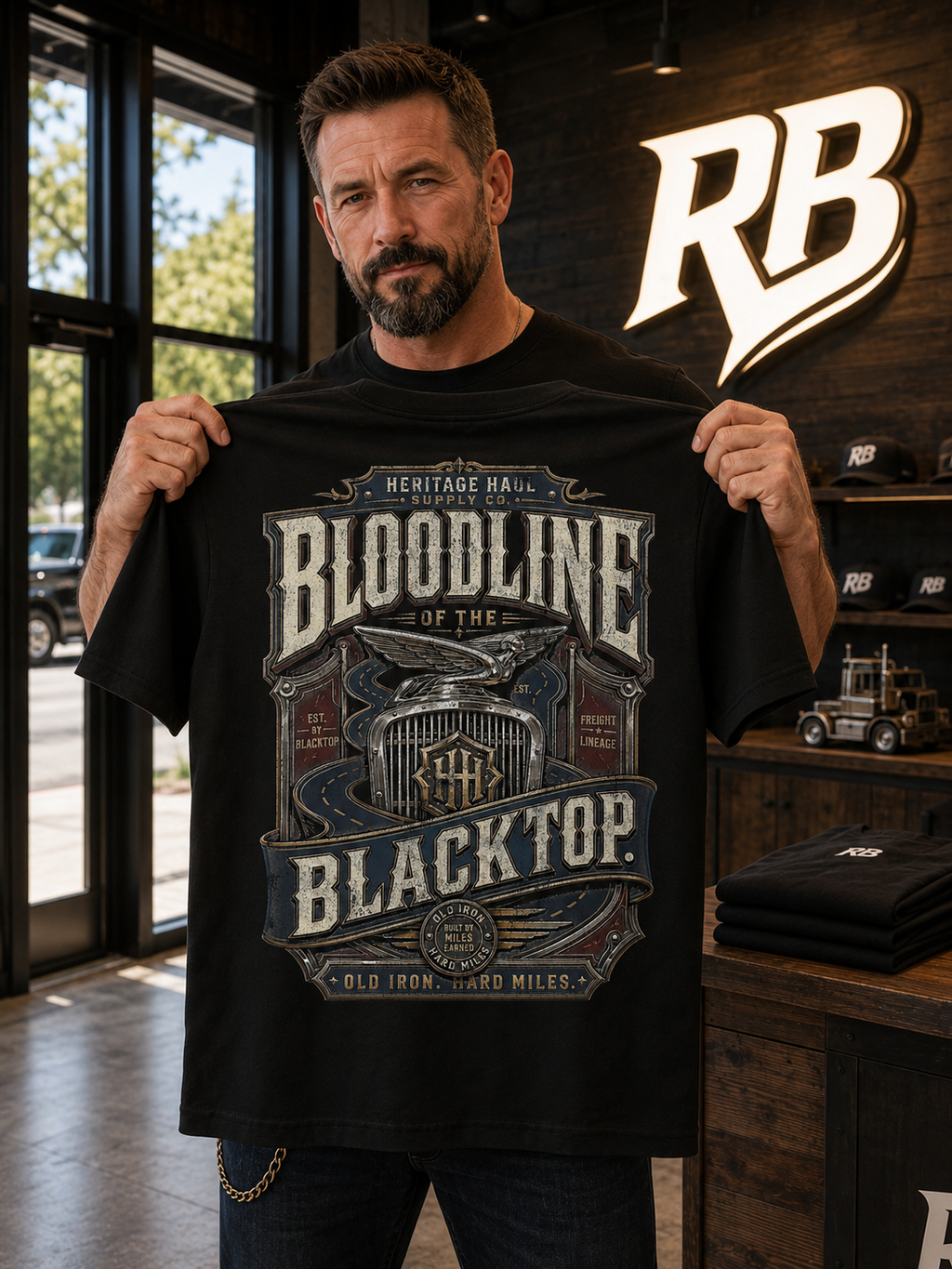 Bloodline Of The Blacktop - Premium Tee New