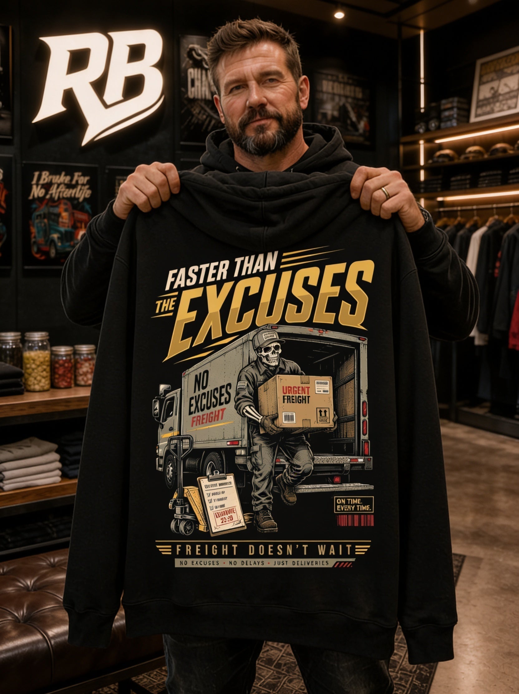 Faster Than The Excuses – Hoodie