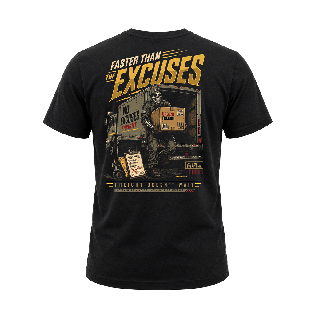 Faster Than The Excuses – Tee Back