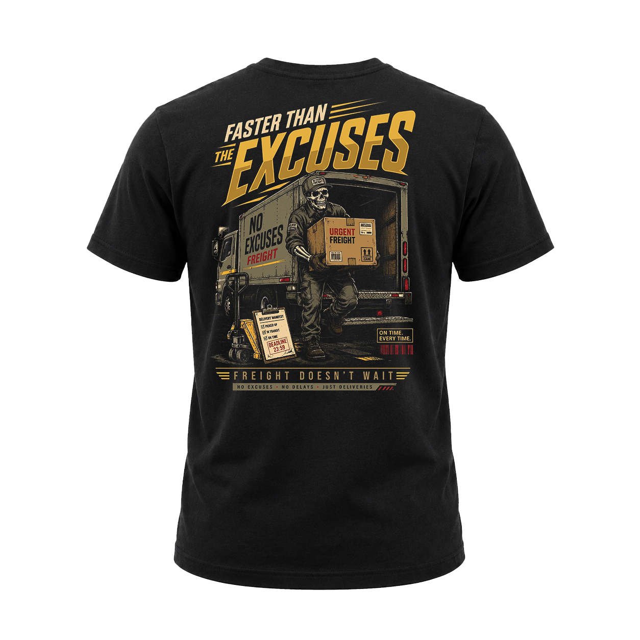 Faster Than The Excuses – Tee Back